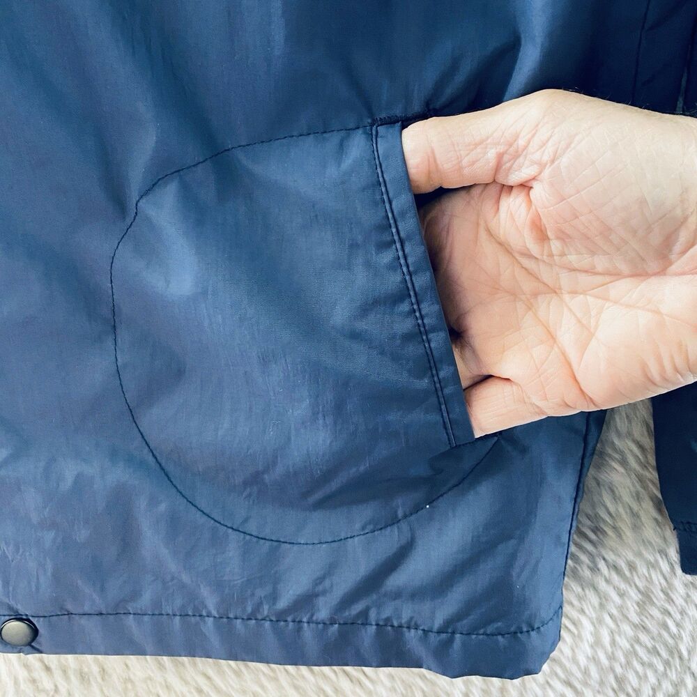O'NEILL Young Men's Windbreaker Jacket Button Down Breathable Blue XL - Picture 4 of 12